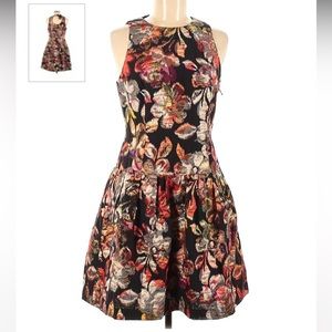 Women’s short drop waist Leifsdottir Dress Brocade